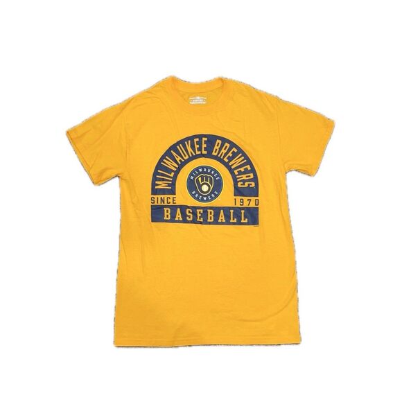 Men’s Milwaukee Brewers T-shirt Genuine Merchandise Sz Small Baseball Since 1970 - Picture 1 of 5